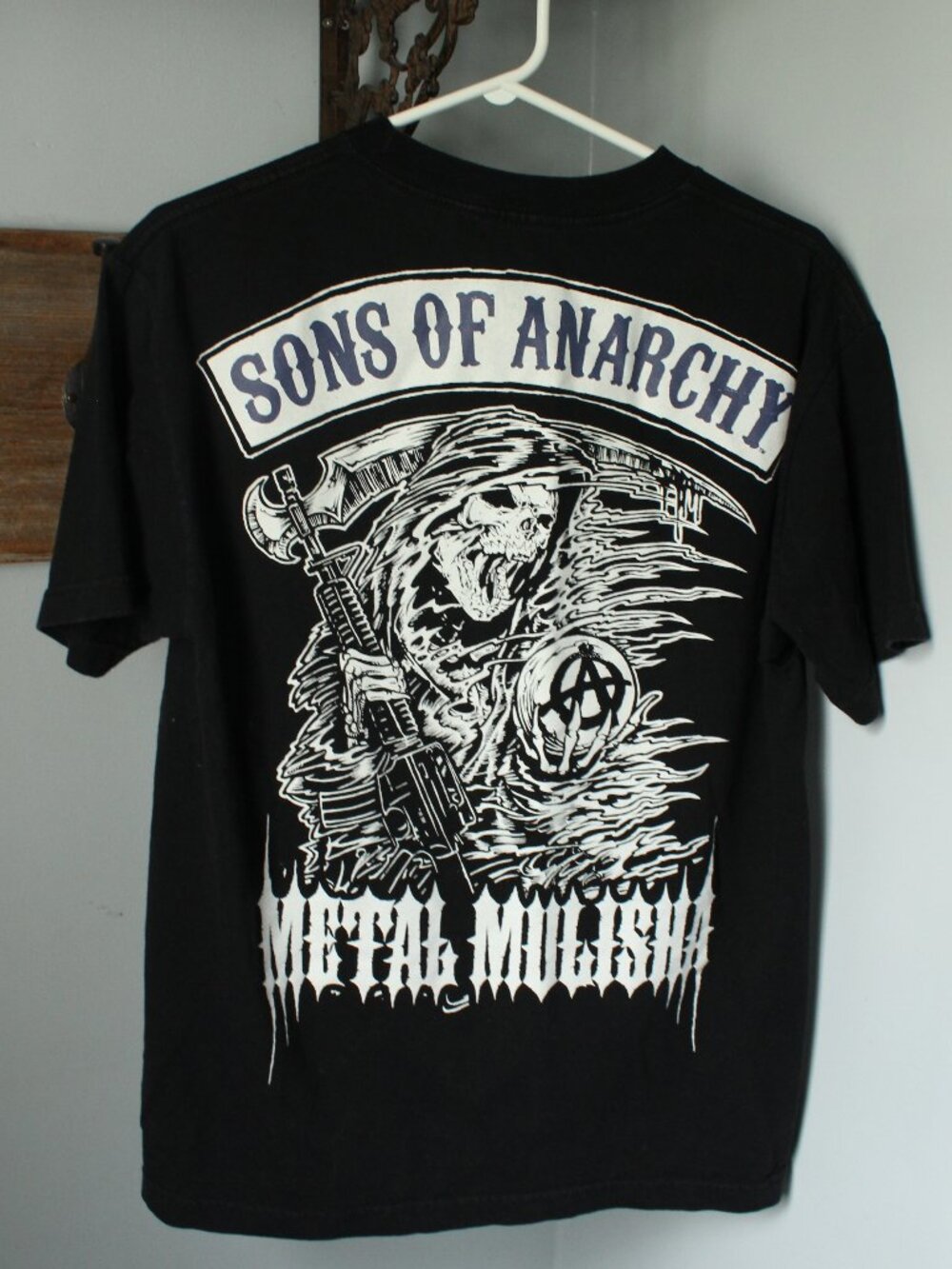 SOA Samcro Metal Mulisha T-Shirt Size M Print On Back